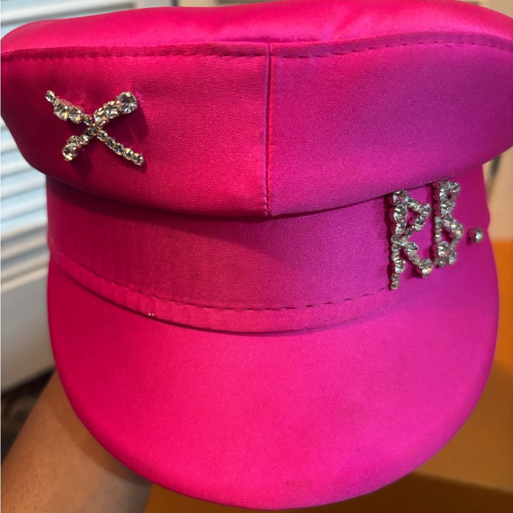 Ruslan Baginskiy pink satin hat